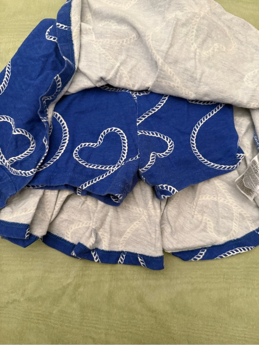 GAP Blue Baby Dress with White Rope Print